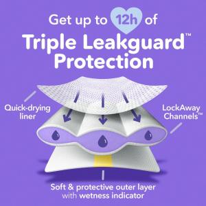 Luvs Platinum Protection Baby Diapers, Size 1, 46 Count