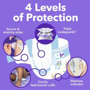 Luvs Platinum Protection Baby Diapers, Size 1, 46 Count