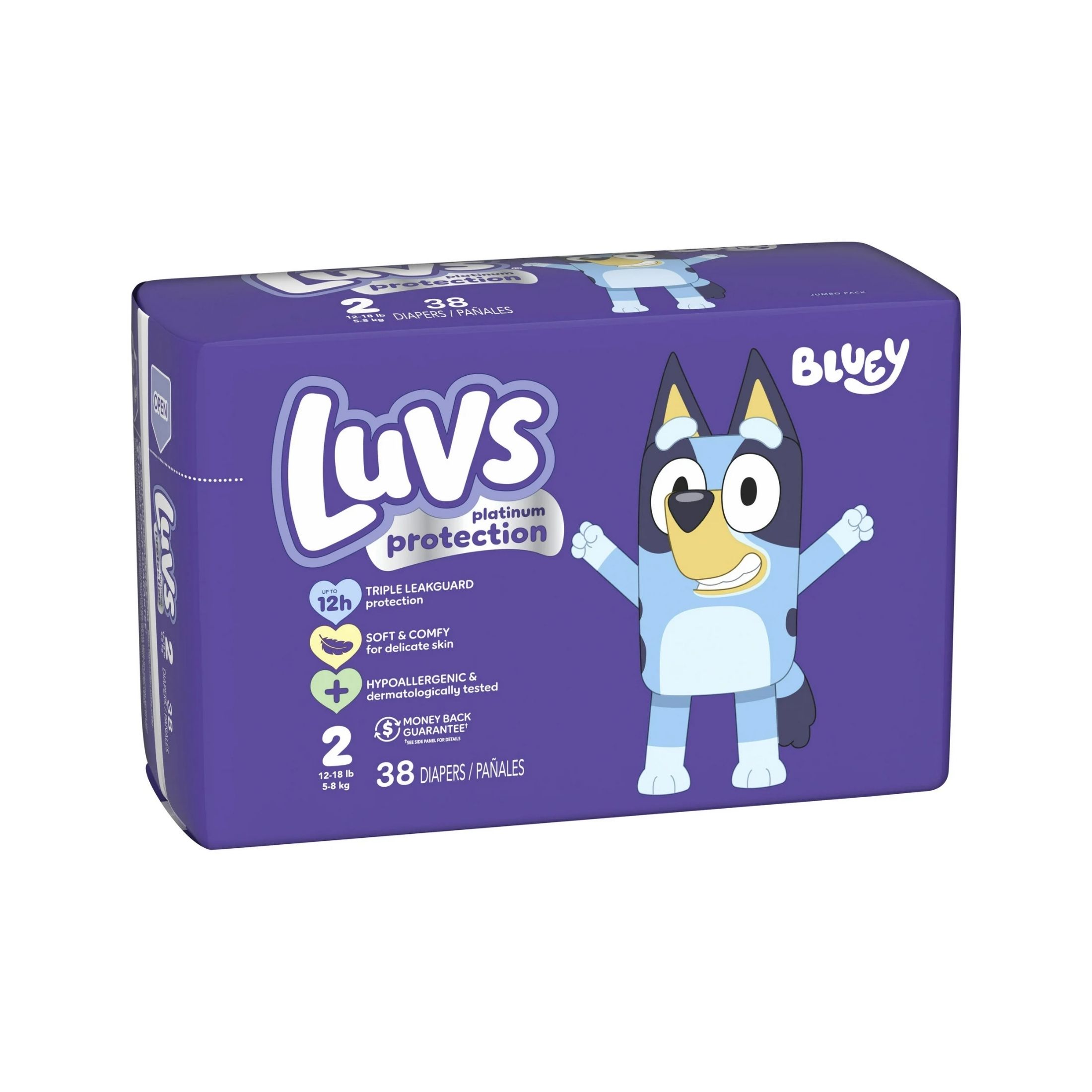 Luvs Platinum Protection Baby Diapers, Size 2, 38 Count
