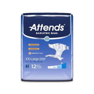 Attends Bariatric Unisex Incontinence Brief Heavy Absorbency - 2X-Large