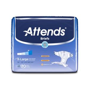 Attends Breathable Briefs Extra Large - 3pks Of 20