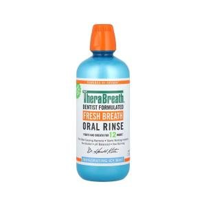 TheraBreath 24-Hour Fresh Oral Rinse, Alcohol-Free, Invigorating Icy Mint