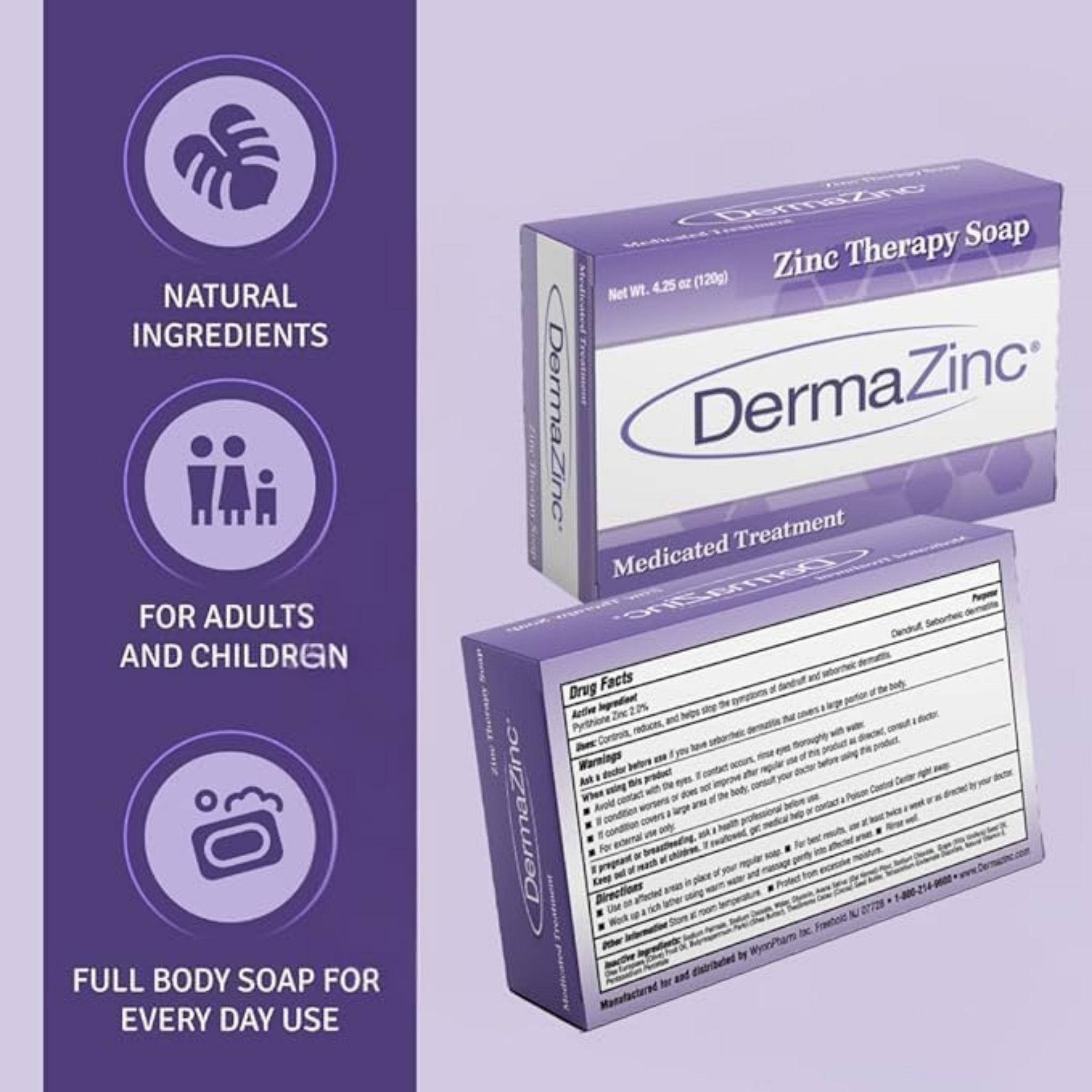 Dermazinc Therapy Medicated Soap, 4.25 Oz