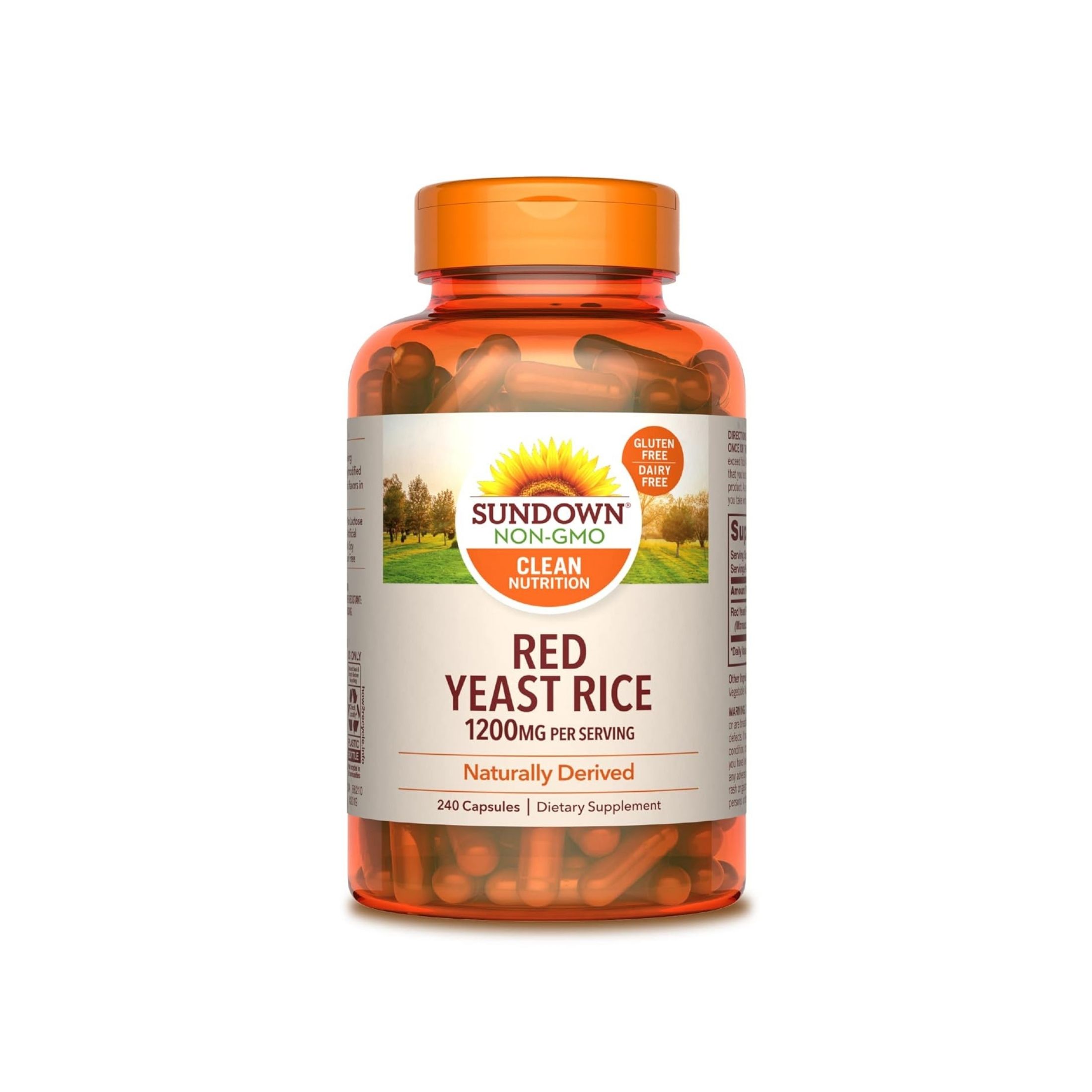 Sundown Naturals Red Yeast Rice, 1200 Mg, Capsules