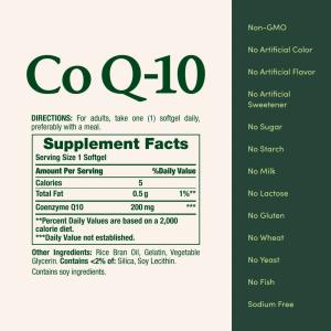 Nature's Bounty Co Q 10, 200 Mg, Rapid Release Softgels