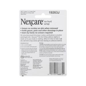 Nexcare No Hurt Wrap, Unstretched, 1 Inch