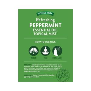 Nature's Truth Peppermint Mist Aromatherapy Essential Oil - 2.4 Fl Oz