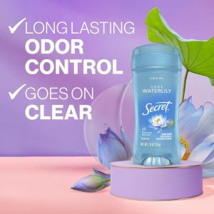 Secret Fresh Cool Waterlily Clear Gel Antiperspirant And Deodorant - 2.6oz
