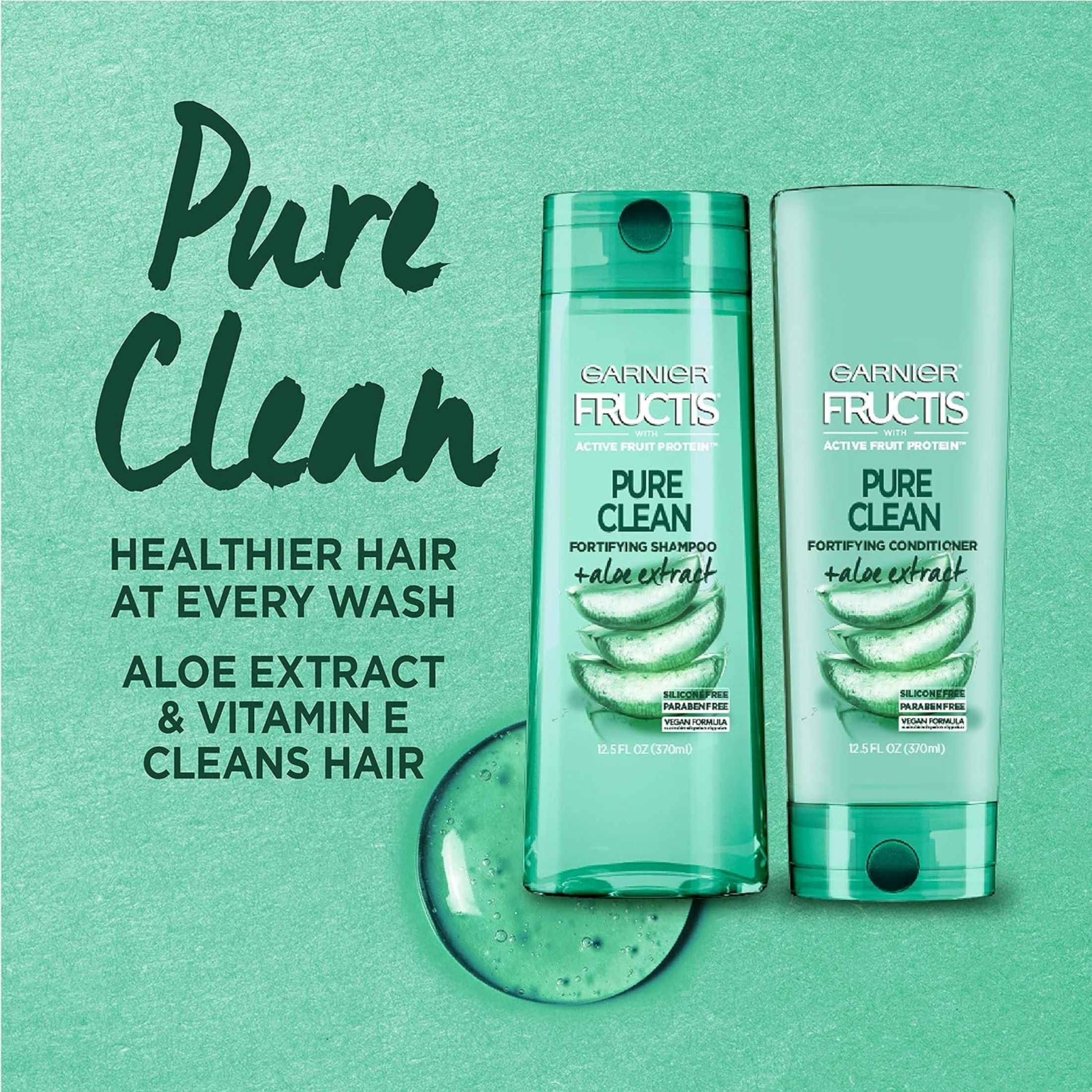 Fructis Garnier Pure Clean Hydrating Conditioner With Aloe Extract 12 Fl Oz