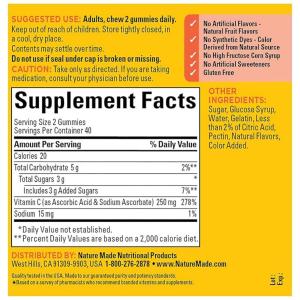 Nature Made Vitamin C 250 Mg Adult Gummies - Tangerine
