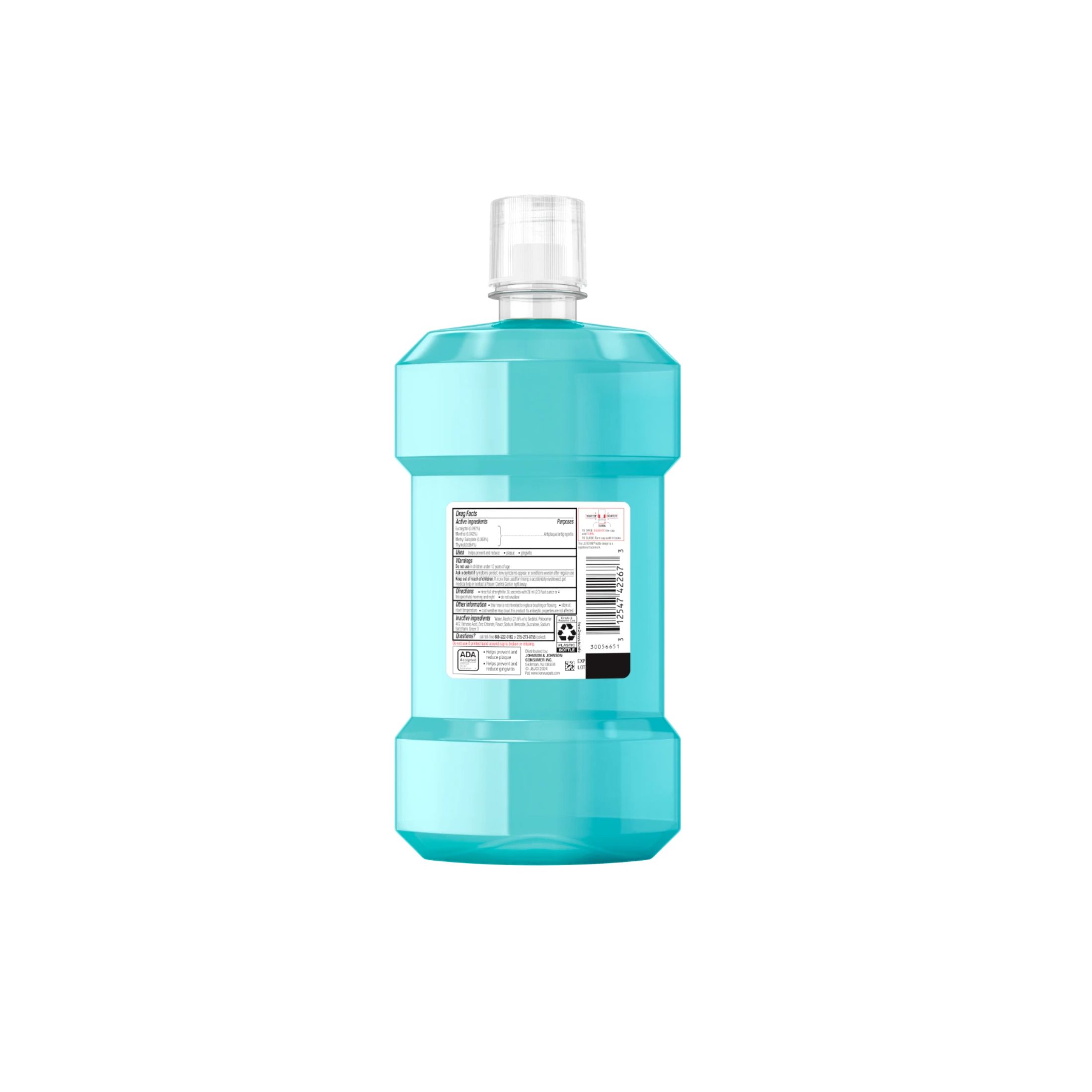Listerine Ultraclean Oral Care Antiseptic Mouthwash, Cool Mint, 500 mL