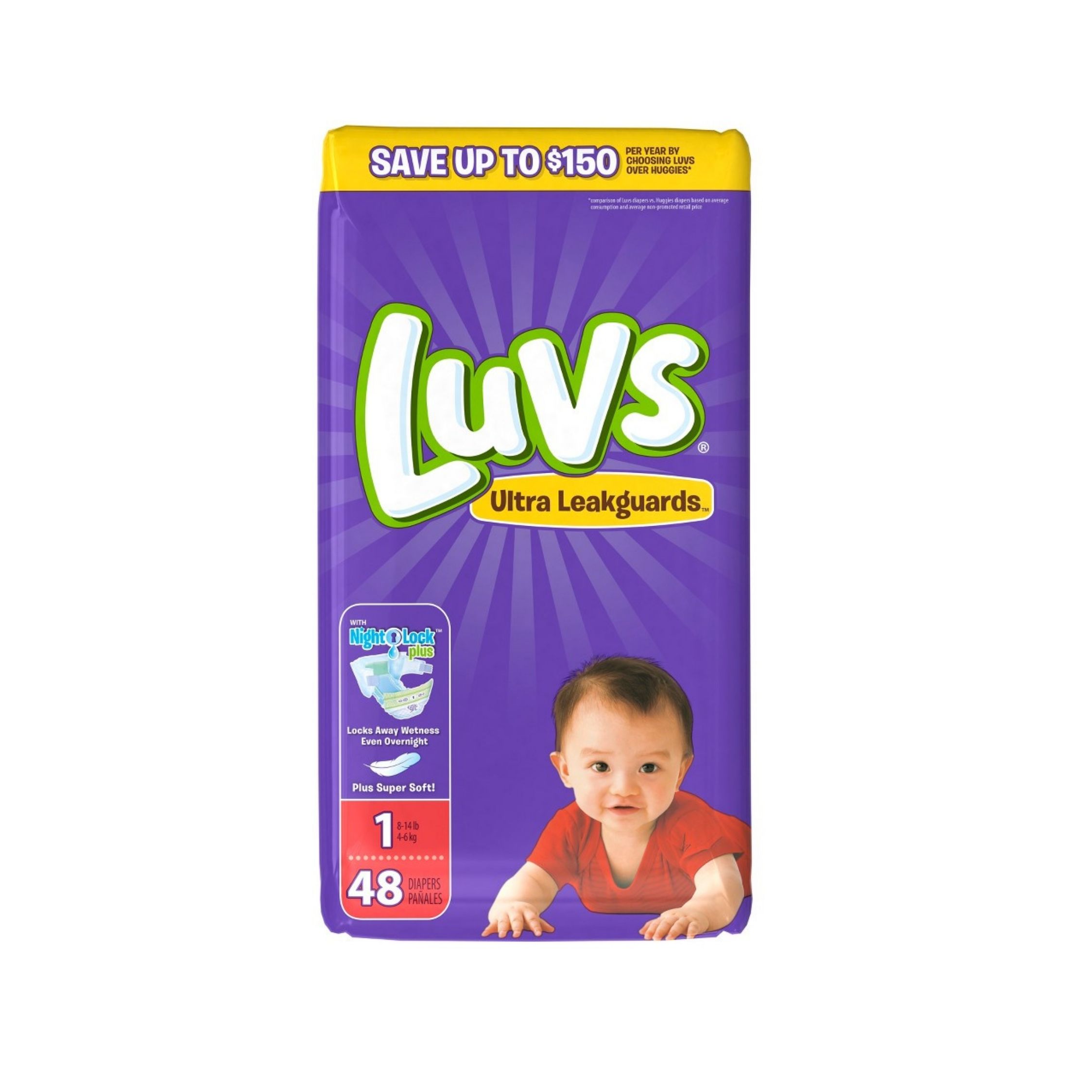 Luvs Diapers Jumbo Pack - Size 1