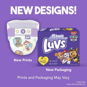 Luvs Diapers, Paw Patrol, Size 2 (12 18 Lb), Jumbo Pack