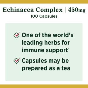 Nature's Bounty Echinacea Complex 450 Mg Capsules