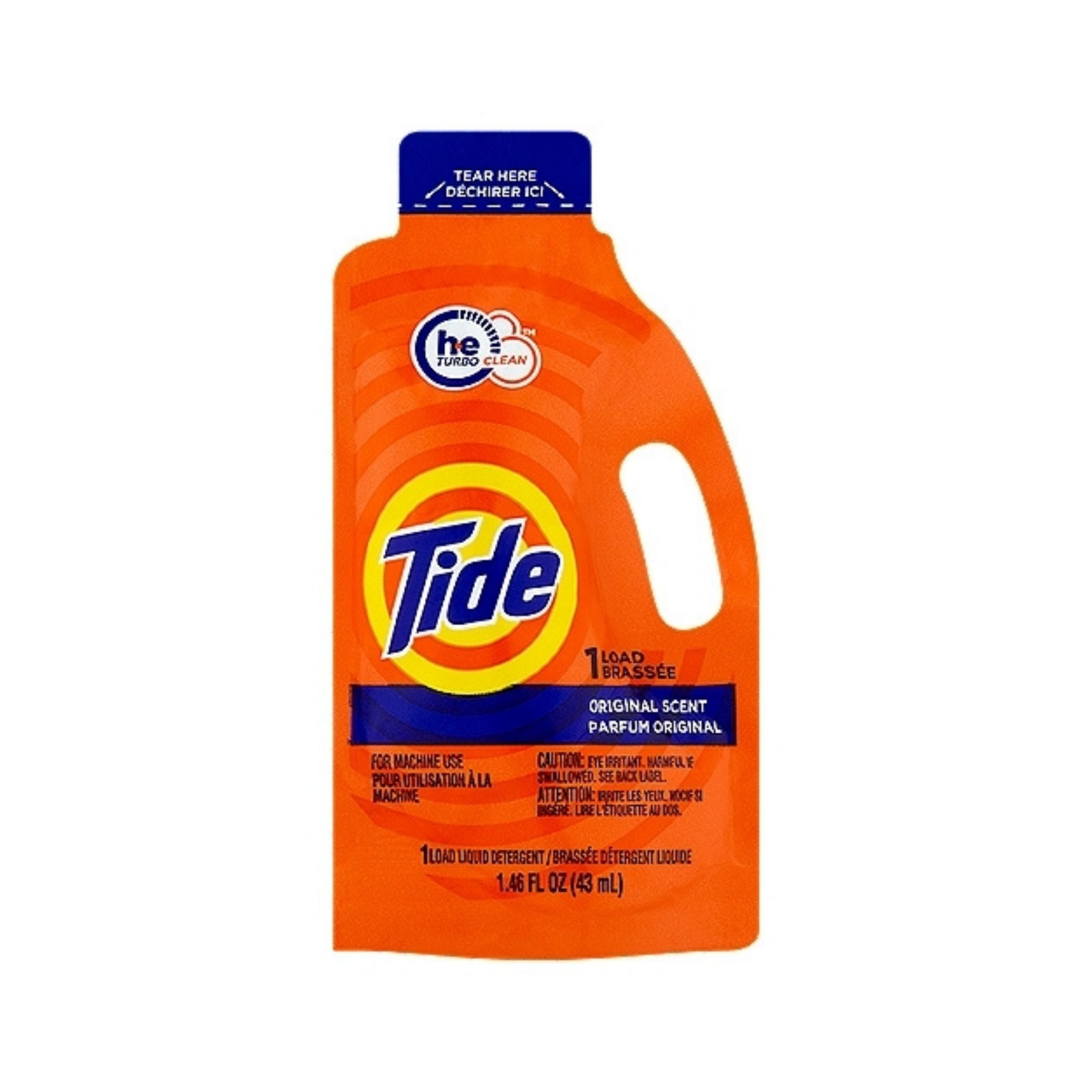 Tide Original Scent Liquid Laundry Detergent, 1 Load, 1.46 Fl Oz