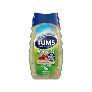 Tums Naturals Ultra Strength Antacid Chewable Tablets - Black Cherry & Watermelon