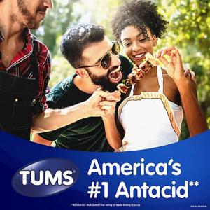 Tums Naturals Ultra Strength Antacid Chewable Tablets - Black Cherry & Watermelon
