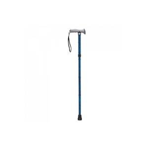 Drive Medical Adjustable Lightweight Blue Crackle Folding Cane With Gel Hand Grip