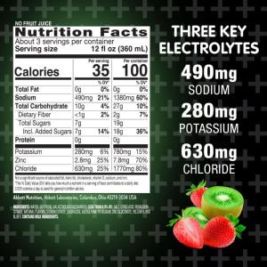 Pedialyte Electrolyte Solution, Kiwi Berry Mist 33.8 Fl Oz