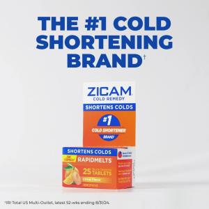 Zicam Cold Remedy Zinc Medicated Fruit Drops, Assorted, 25 Count