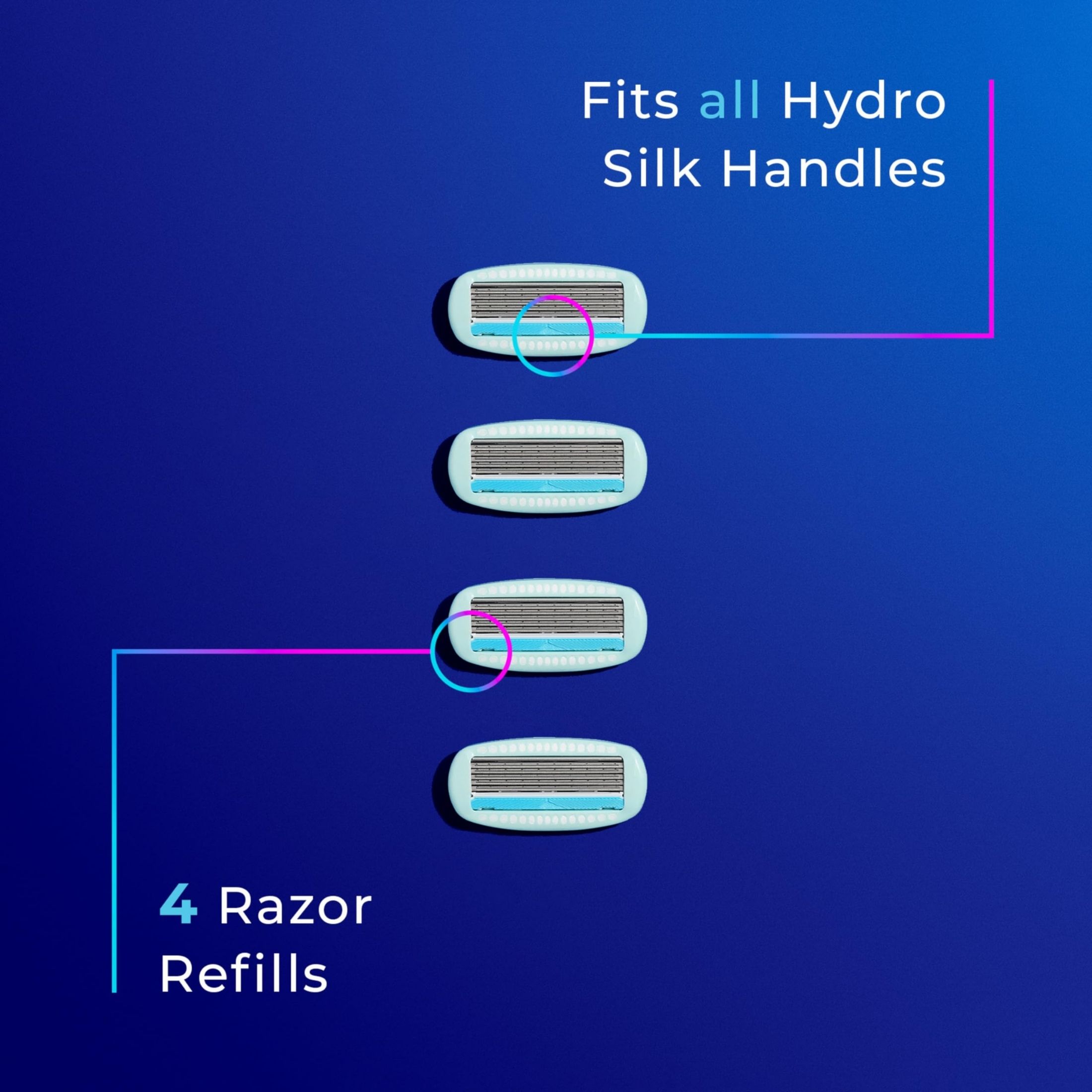 Schick Hydro Silk Women's Shower Ready Sensitive Care Refill Razor Blades