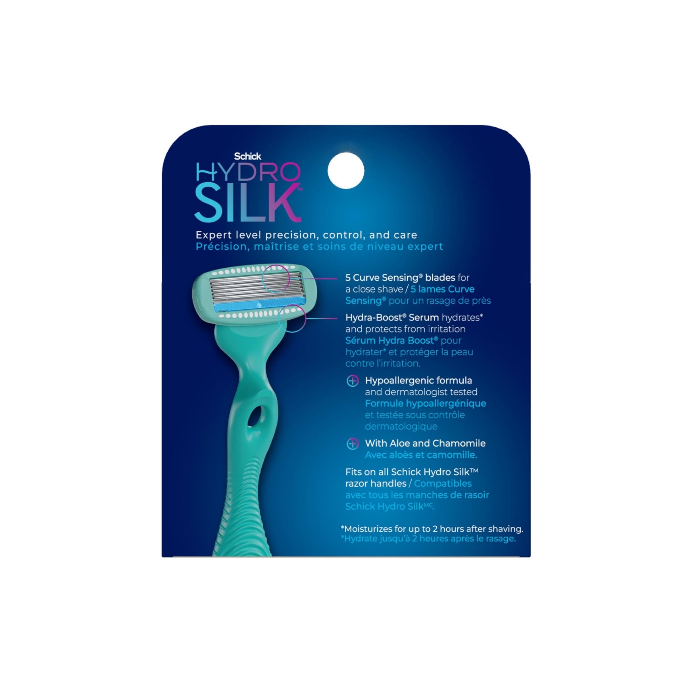 Schick Hydro Silk Women's Shower Ready Sensitive Care Refill Razor Blades
