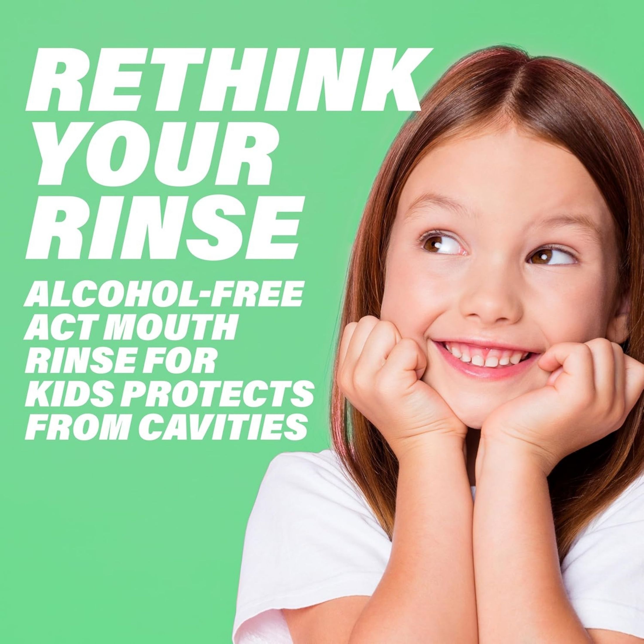 Act Kids Rinse, Sugar & Alcohol Free, Fluoride, Anticavity, Wild Water Watermelon, 16.9 Fluid Ounce