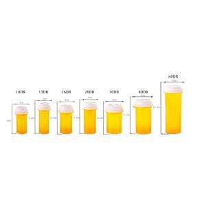 Rexam Amber Plastic Vial 1 Click 200 X 13 Dr