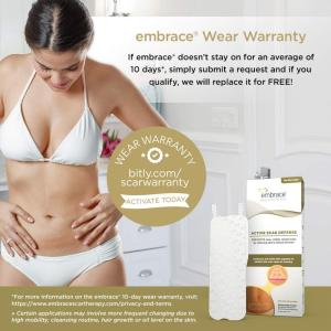 Embrace Active Scar Defense Silicone Sheets For New Scars 30 Folhas