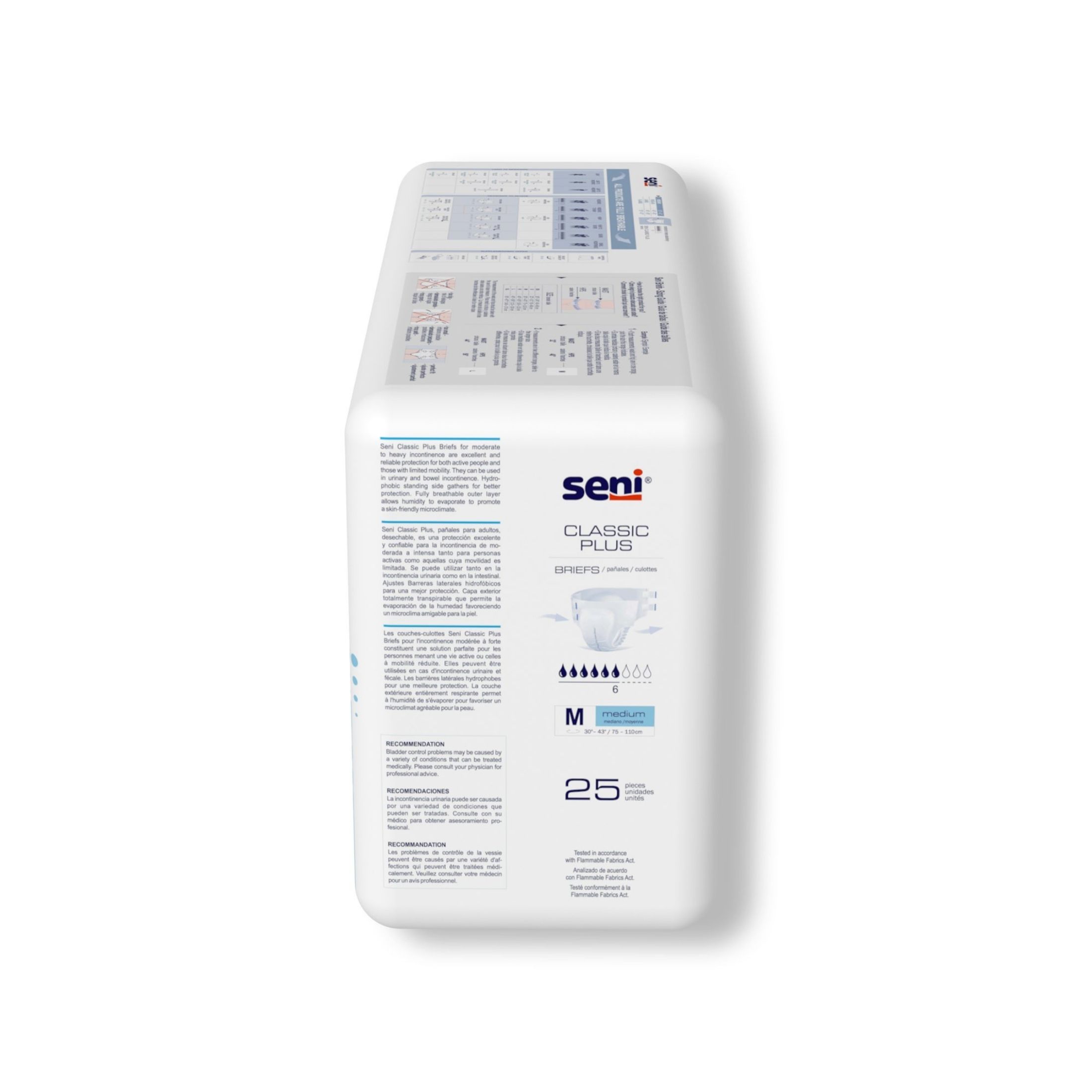 Seni Classic Plus Briefs Medium