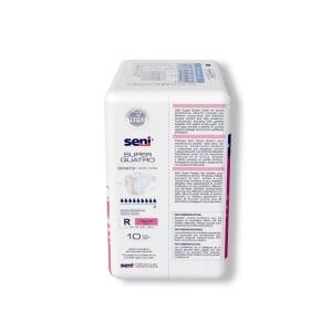 Seni Super Quatro Adult Incontinence Brief Regular Heavy Absorbency Breathable / Overnight, S-RE10-BQ1, Severe