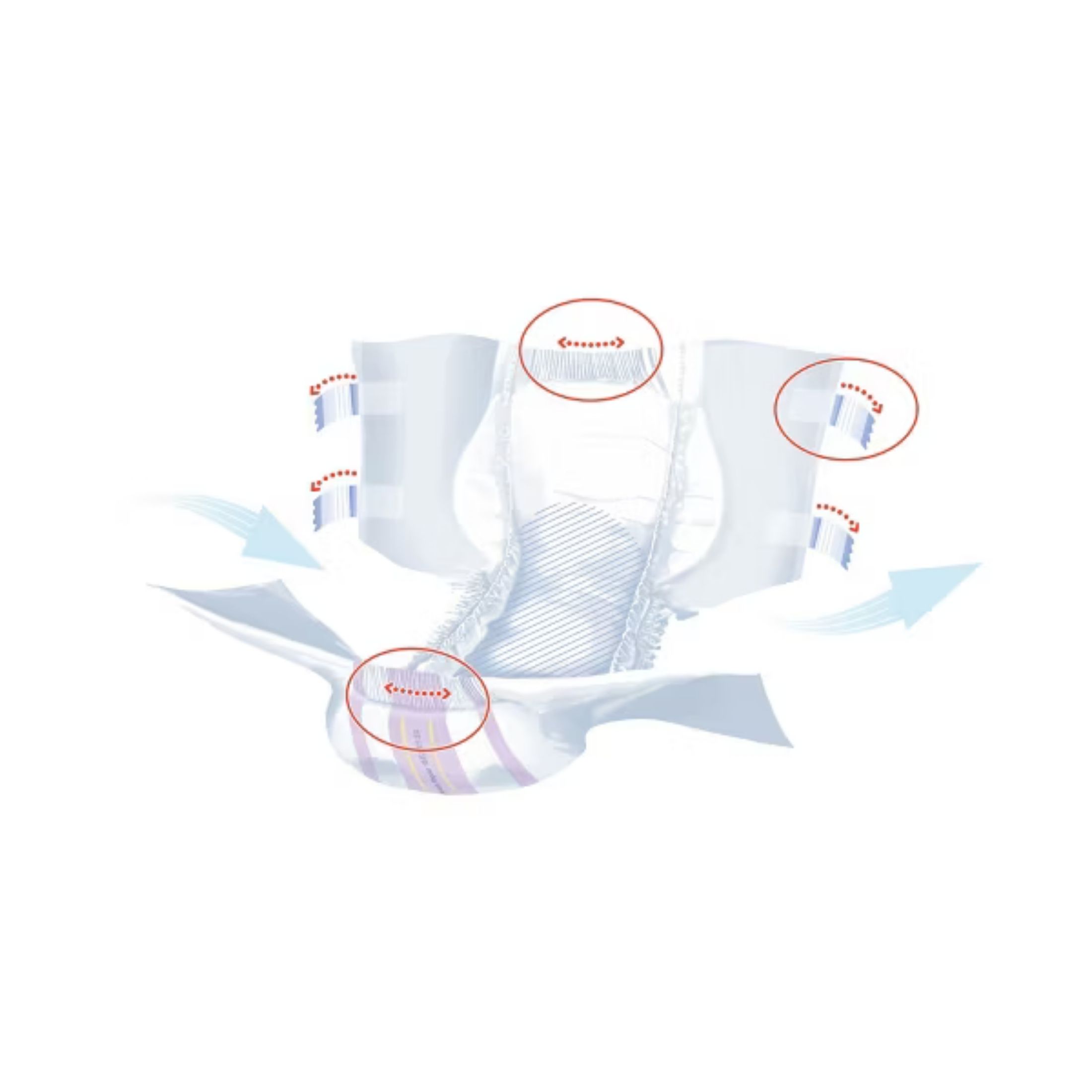 Seni Super Quatro Adult Incontinence Brief Regular Heavy Absorbency Breathable / Overnight, S-RE10-BQ1, Severe