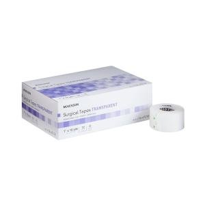 McKesson Medical Tape Plastic 1 Inch X 10 Yard Transparent NonSterile, Case Of 12