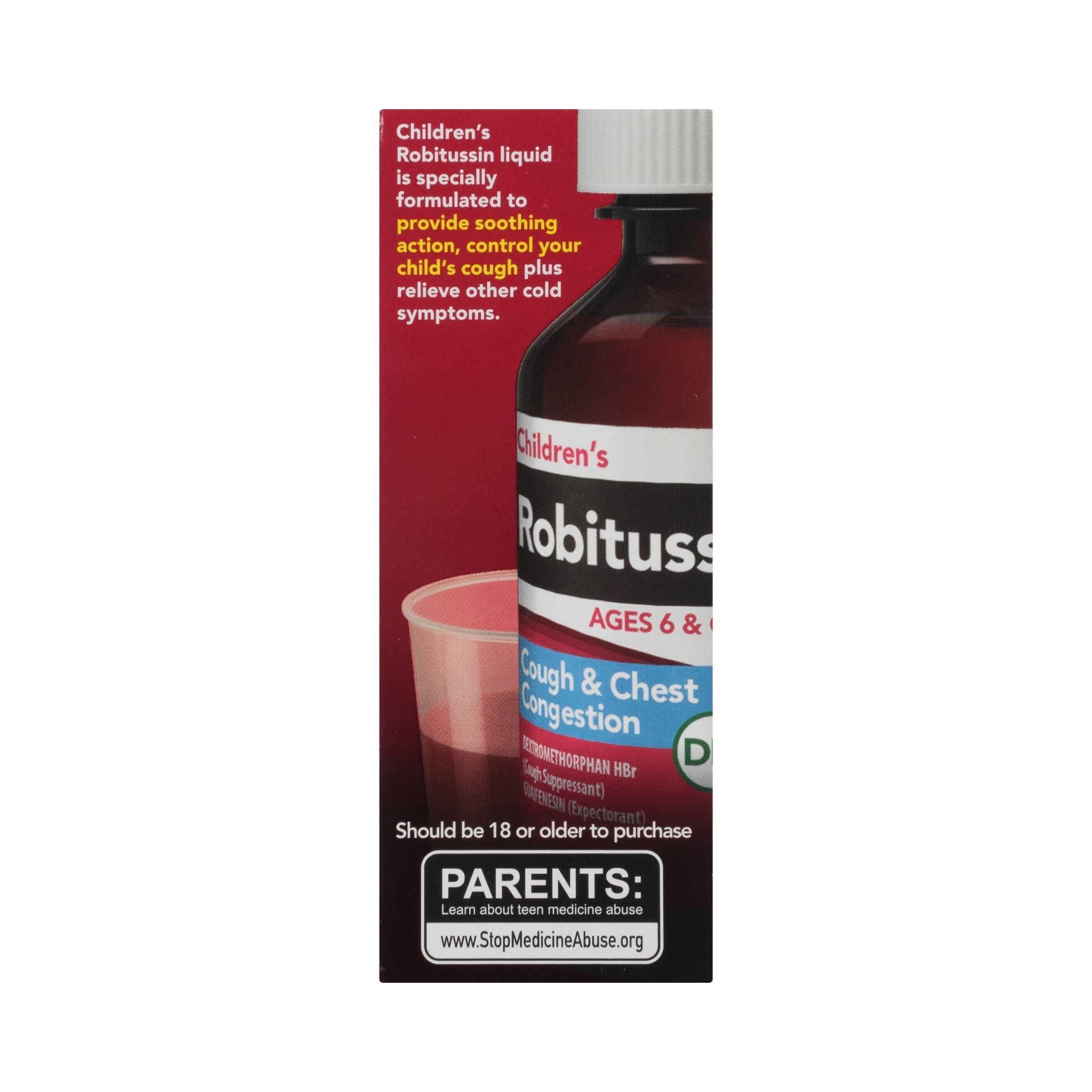 Robitussin Cough & Chest Congestion, Non Drowsy, Children's, Grape Flavor 4 Fl Oz