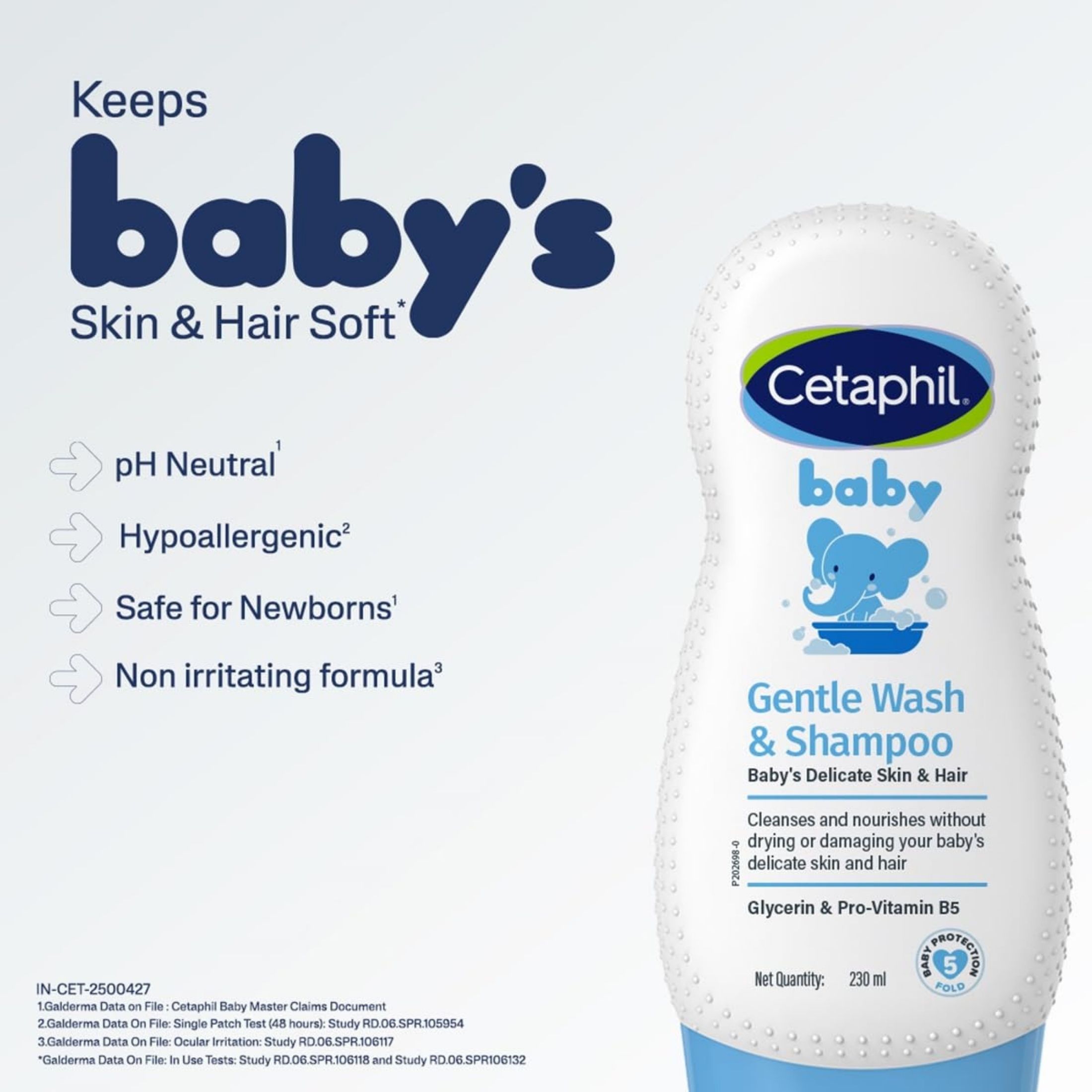 Cetaphil Baby Wash & Shampoo With Organic Calendula, 7.8 Fl Oz