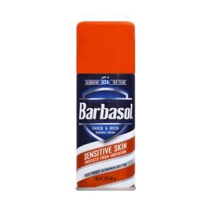 Barbasol Sensitive Skin Thick & Rich Shaving Cream, 7 Oz, 7 Ounce