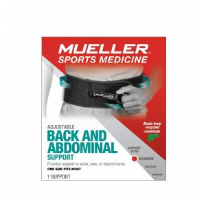 Mueller Green Adjustable Back And Abdominal Support - Black