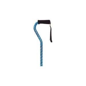Essential Medical Supply Cane Laser Cut Offset Blue