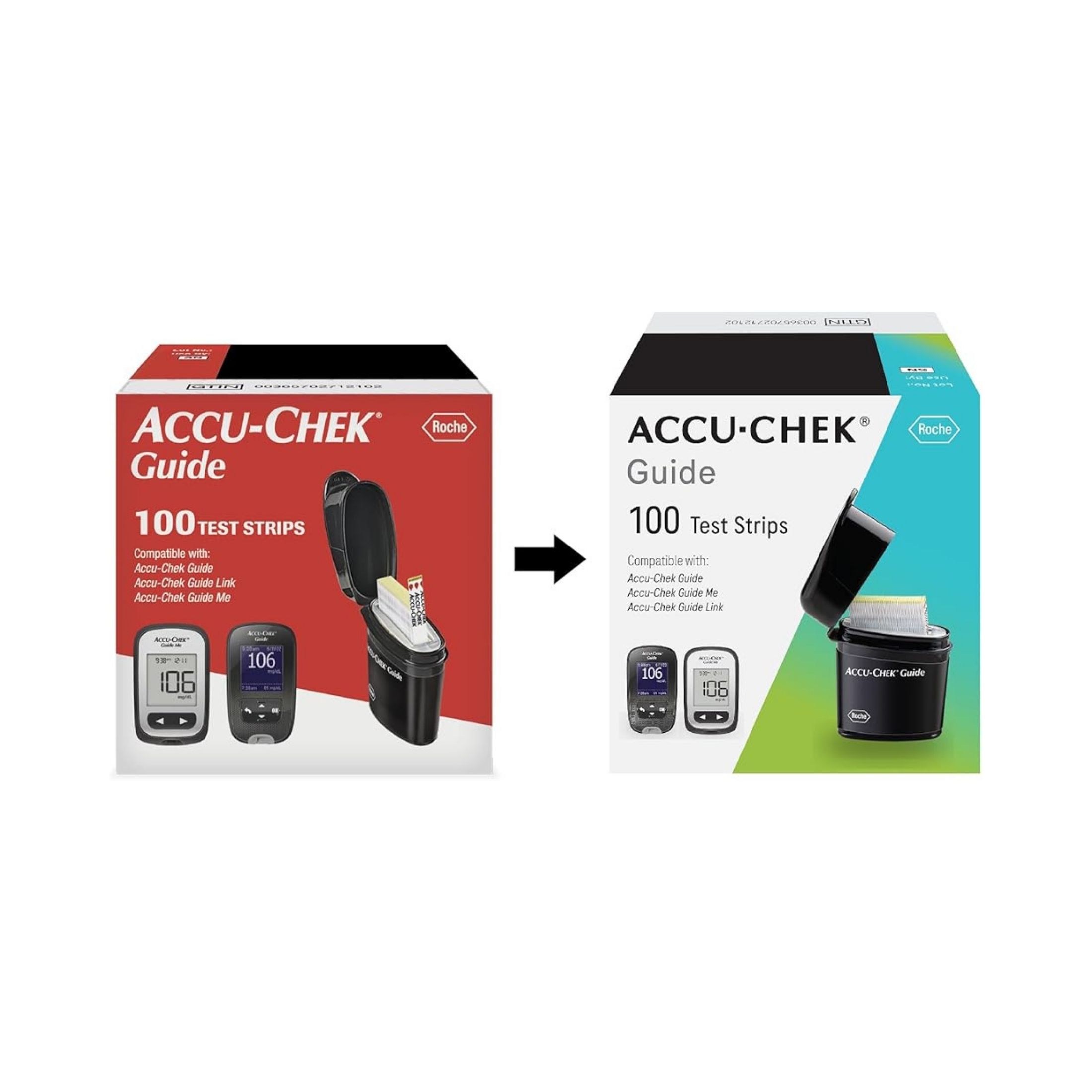 Accu-Chek Guide Me Blood Monitoring System Test Strips