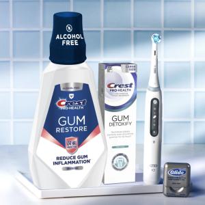 Crest Gum And Breath Purify Oral Rinse Smooth Mint, 33.8 Fl Oz