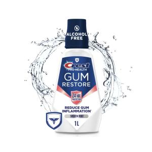 Crest Gum And Breath Purify Oral Rinse Smooth Mint, 33.8 Fl Oz