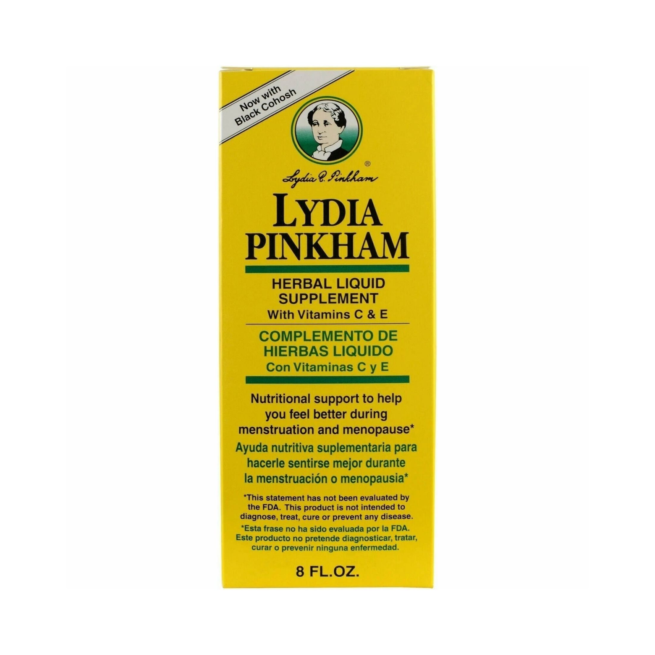Lydia Pinkham Herbal Liquid Supplement With Vitamins C & E