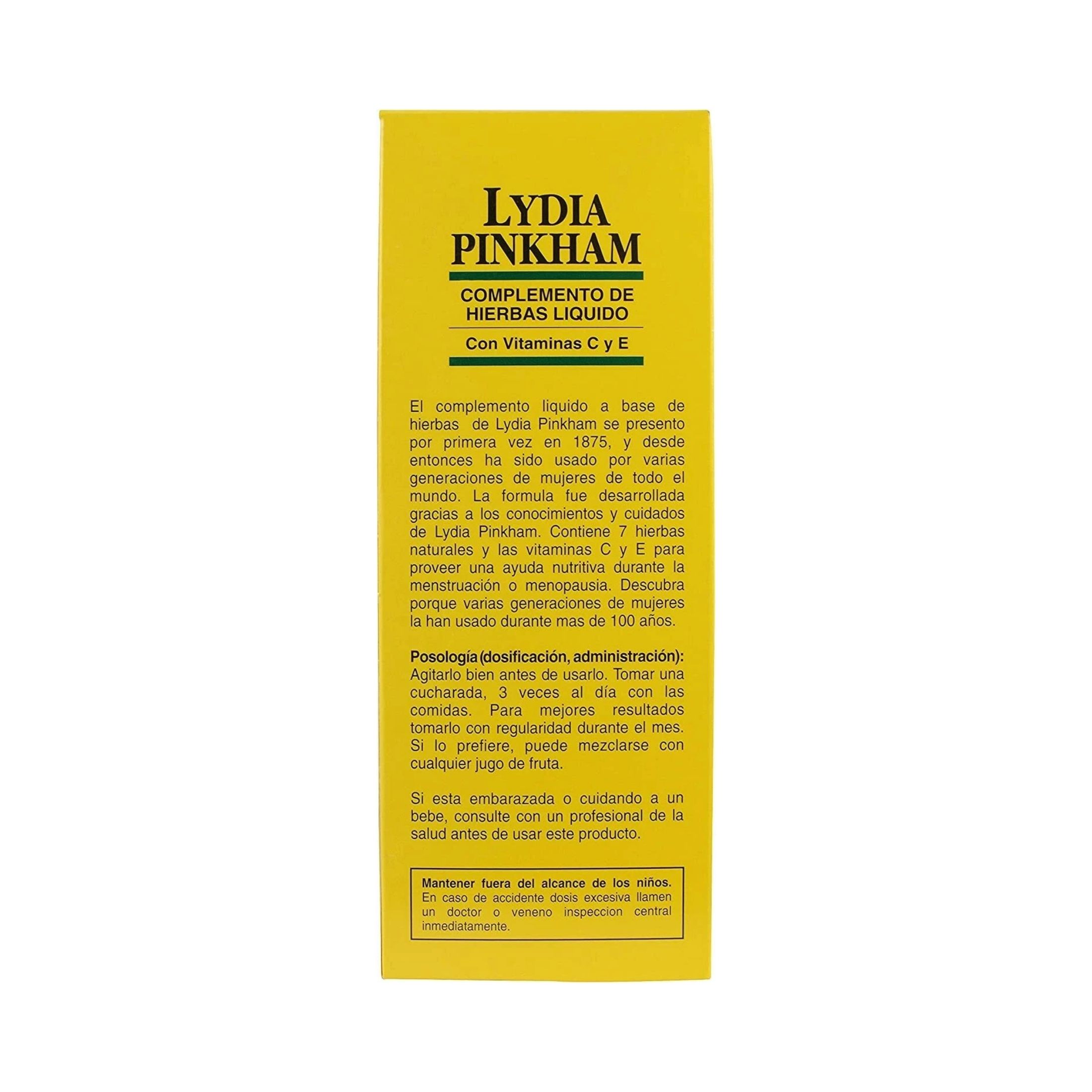 Lydia Pinkham Herbal Liquid Supplement With Vitamins C & E