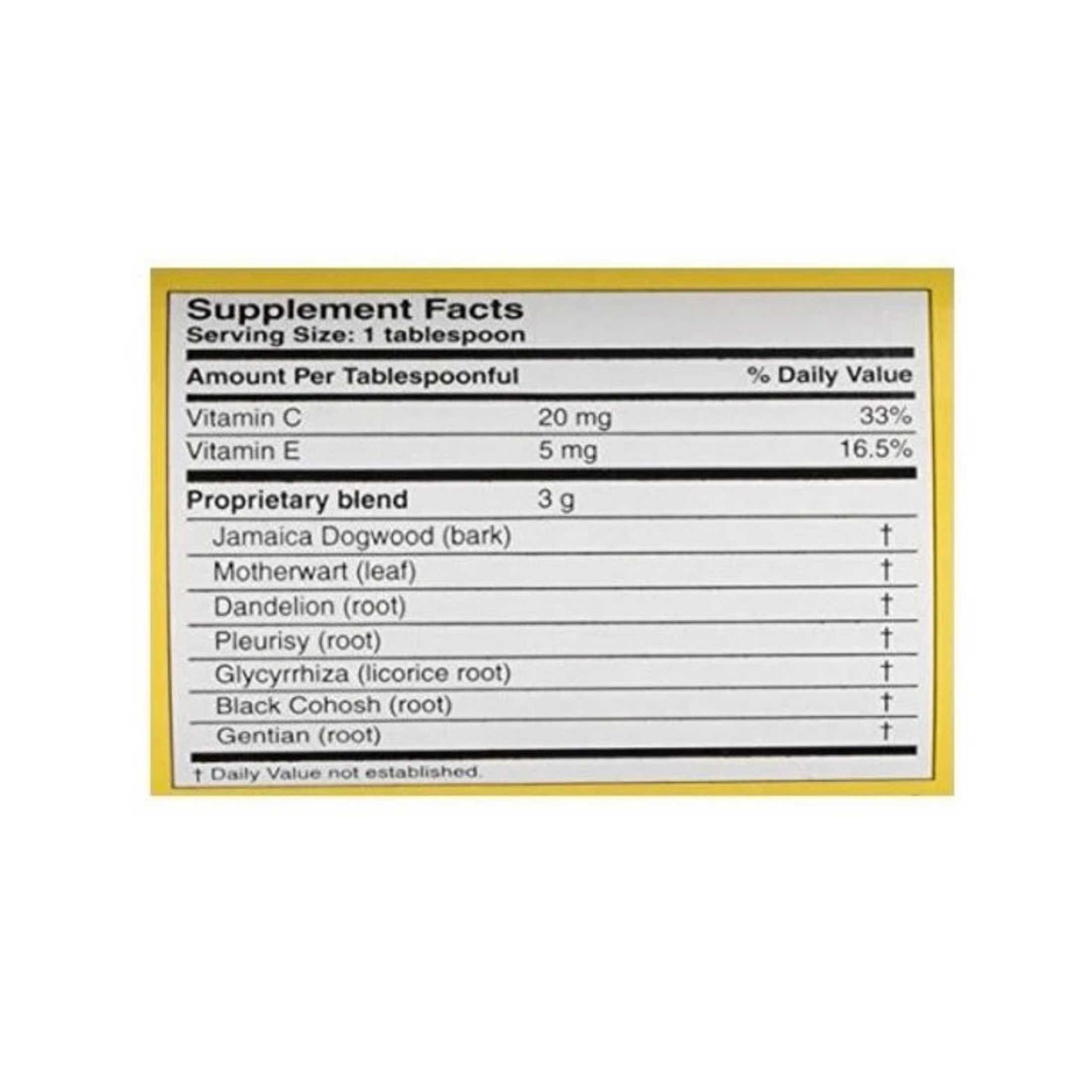 Lydia Pinkham Herbal Liquid Supplement With Vitamins C & E