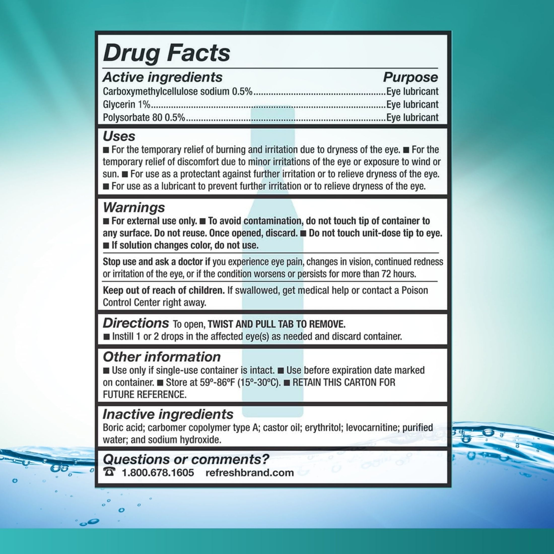 Refresh Digital PF Preservative-Free Non-Preserved Tears, 0.01 Fl Oz (0.4 mL), 30 Single-Use Containers