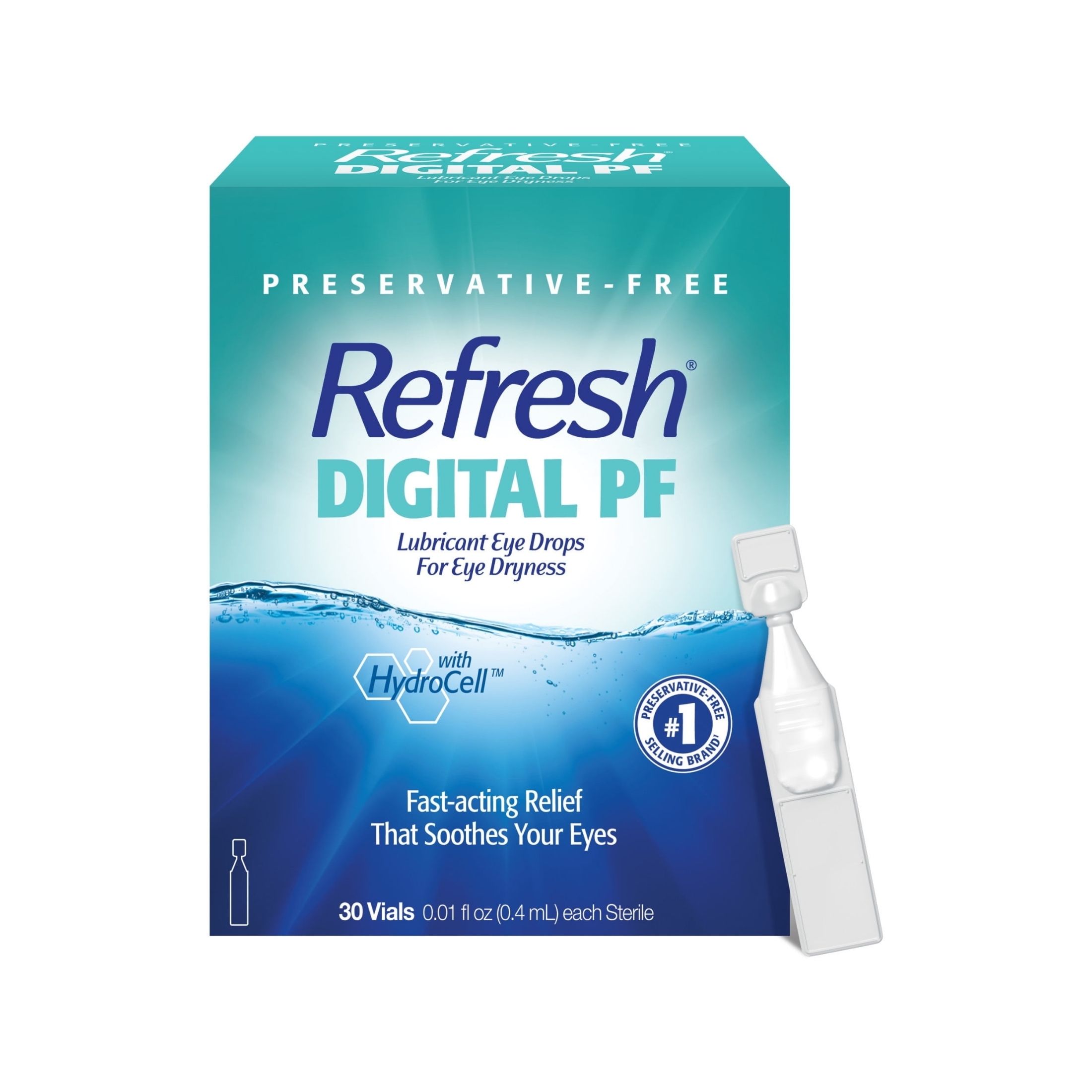 Refresh Digital PF Preservative-Free Non-Preserved Tears, 0.01 Fl Oz (0.4 mL), 30 Single-Use Containers