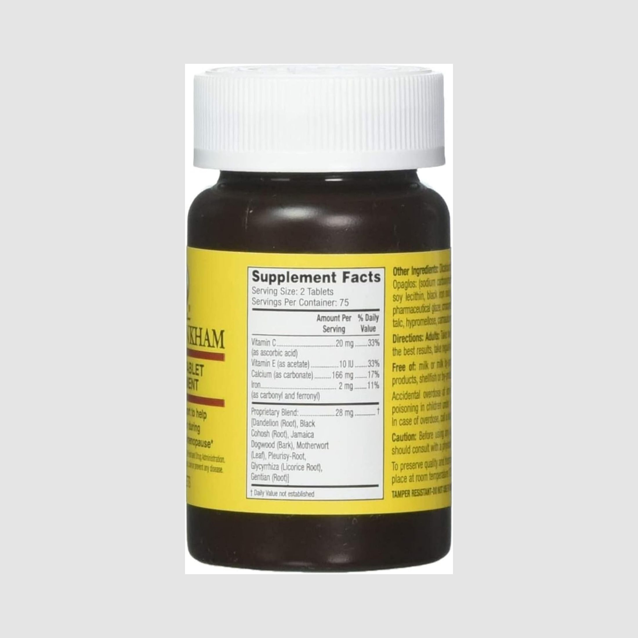 Lydia Pinkham Herbal Supplement Tablet