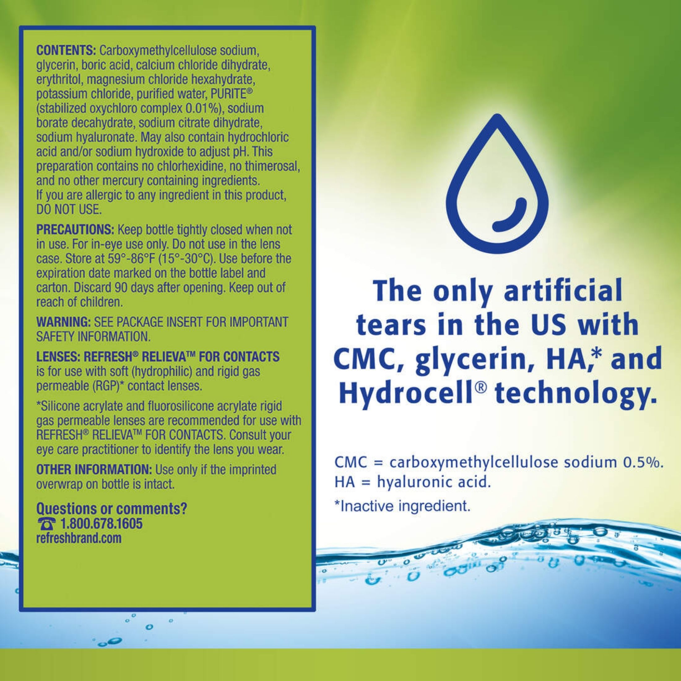 Refresh Relieva Eye Drops For Contacts - 0.27 Fl Oz