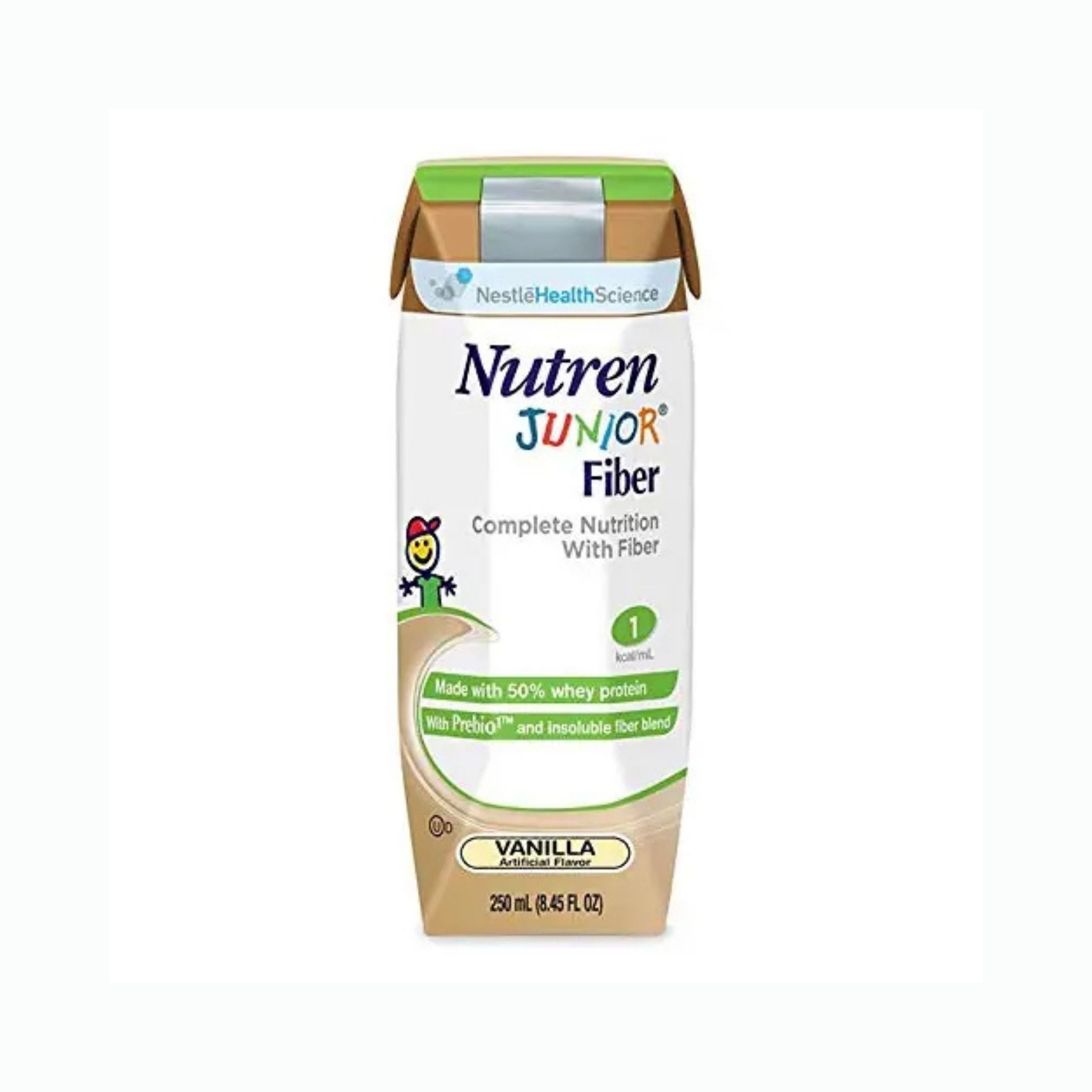 Nutren Nestle Junior Liquid With Fiber, Vanilla, 24 Ea, 8.45 Oz