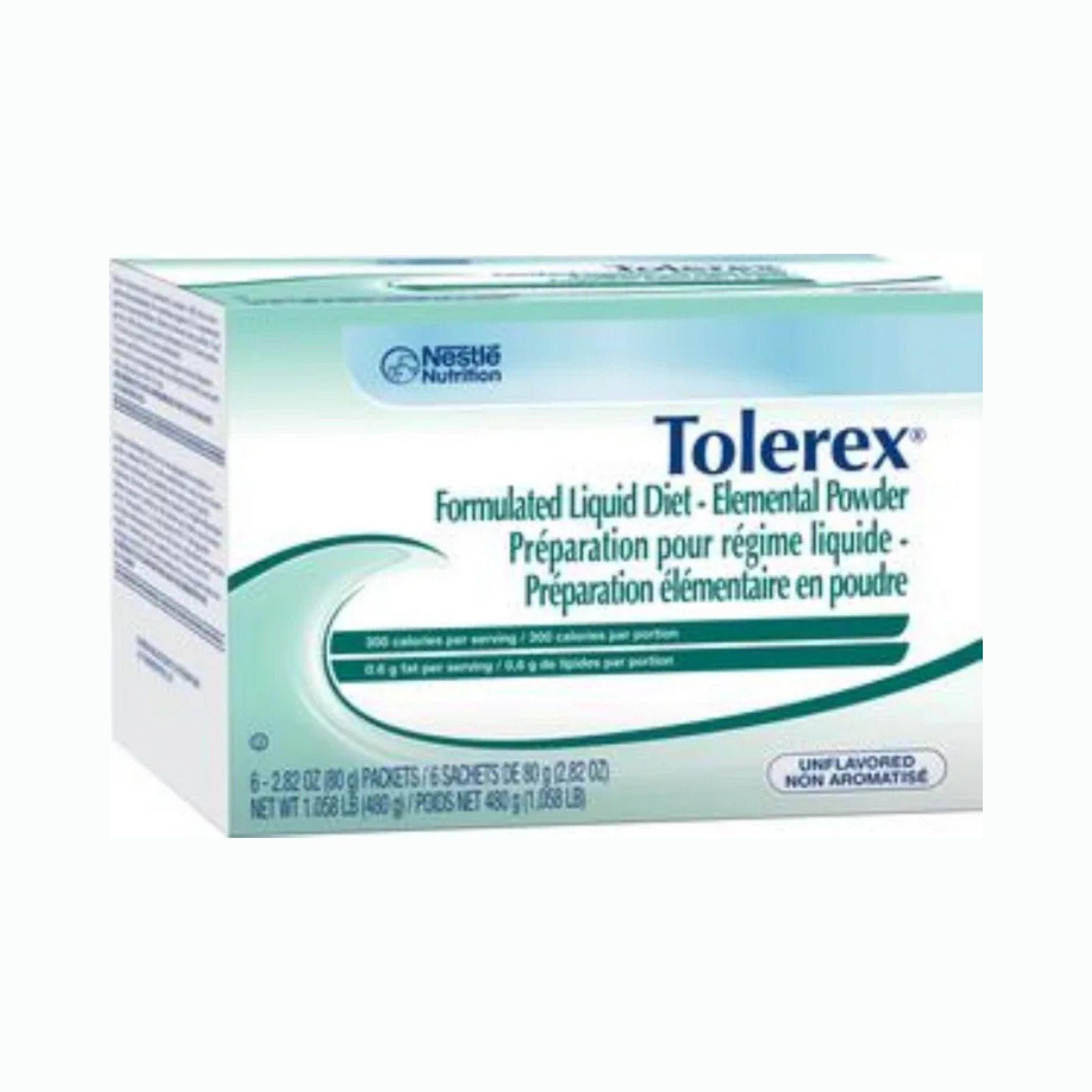 Tolerex Maintenance Elemental Diet Powder Packets, Unflavored, 80 Gm